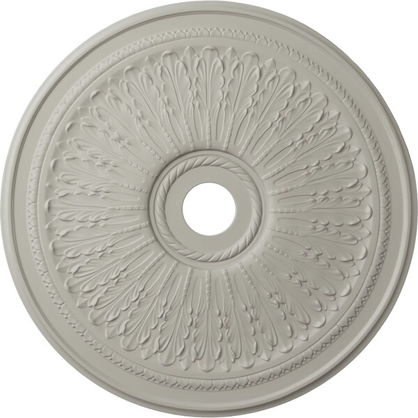 Ekena Millwork Oakleaf Ceiling Medallion (Fits Canopies up to 6 1/4"), 29 1/8"OD x 3 5/8"ID x 1"P, Pot of Cream CM29OAPCF - main